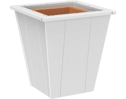 Amish Outdoors Elite 18-Inch White Planter