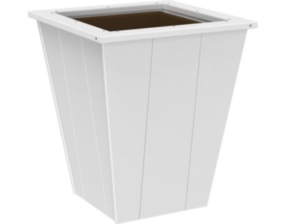 Amish Outdoors Elite 22-Inch White Planter