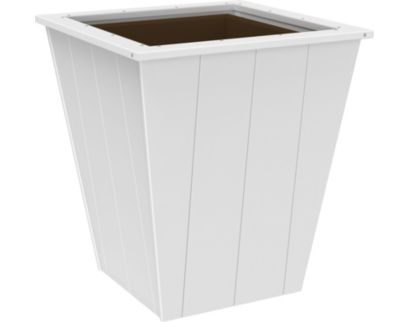 Amish Outdoors Elite 26-Inch White Planter