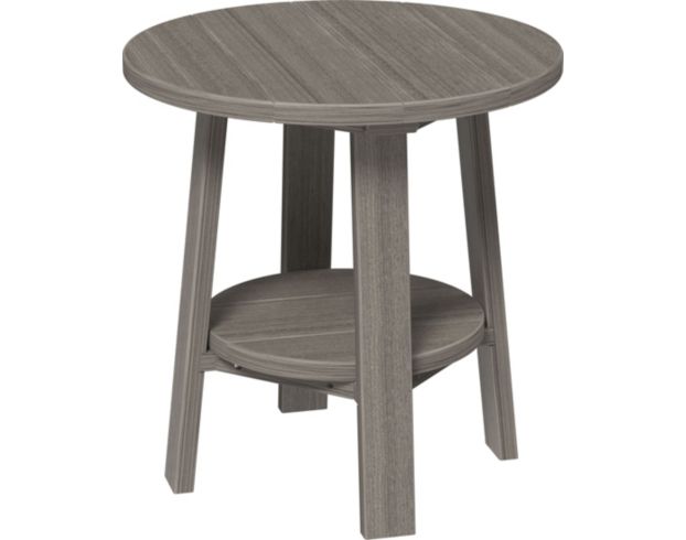 Amish Outdoors Deluxe Coastal Gray 22-Inch Round Side Table large image number 1