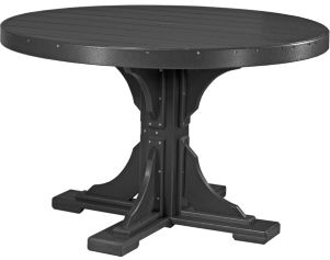 Amish Outdoors Black 4-Foot Round Dining Table