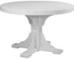 Amish Outdoors White 4-Foot Round Dining Table small image number 1