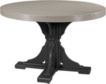 Amish Outdoors Weatherwood and Black 4-Foot Round Dining Table small image number 1
