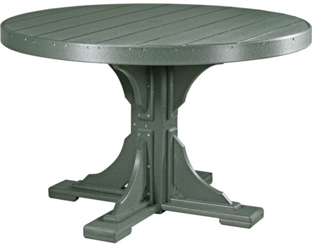 Amish Outdoors Green 4-Foot Round Dining Table large image number 1