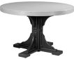 Amish Outdoors Gray and Black 4-Foot Round Dining Table small image number 1