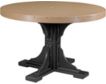 Amish Outdoors Cedar and Black 4-Foot Round Dining Table small image number 1