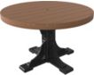 Amish Outdoors Mahogany and Black 4-Foot Round Dining Table small image number 1
