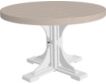 Amish Outdoors Birch and White 4-Foot Round Dining Table small image number 1