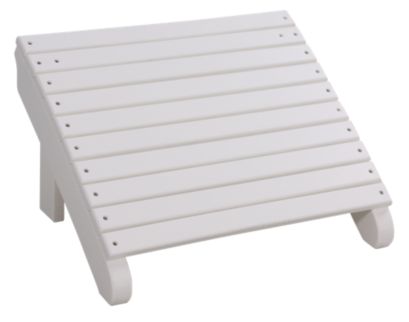 Amish Outdoors Deluxe White Adirondack Chair Footrest