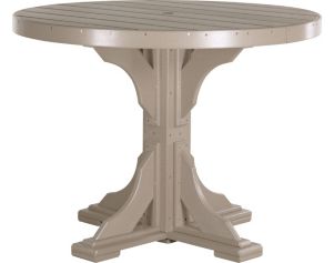 Amish Outdoors Weatherwood 4-Foot Round Counter Table