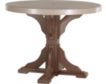 Amish Outdoors Weatherwood and Chestnut 4-Foot Round Counter Tabl small image number 1