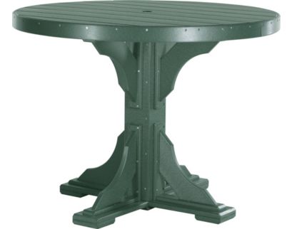 Amish Outdoors Green 4-Foot Round Counter Table