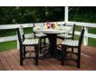 Amish Outdoors Gray and Black 4-Foot Round Counter Table small image number 2