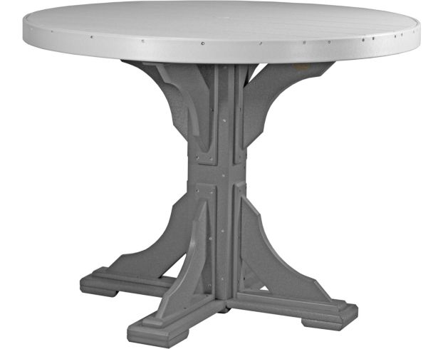 Amish Outdoors Gray and Slate 4-Foot Round Counter Table large image number 1