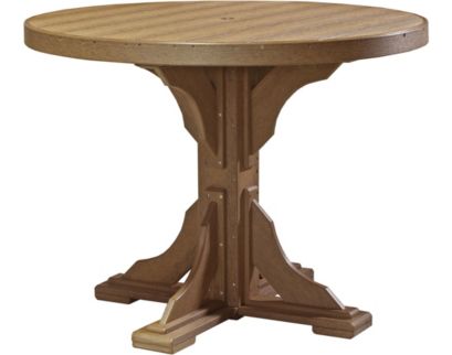 Amish Outdoors Mahogany 4-Foot Round Counter Table