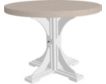 Amish Outdoors Birch and White 4-Foot Round Counter Table small image number 1