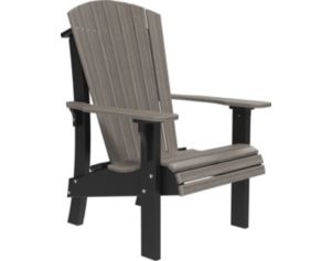 Amish Outdoors Royal Coastal Gray/Black Tall Adirondack Chair