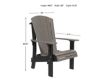 Amish Outdoors Royal Coastal Gray/Black Tall Adirondack Chair small image number 2