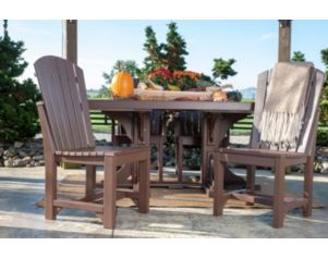 Amish Outdoors Island Adirondack Side Chair Gray/Slate