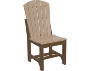 Amish Outdoors Island Adirondack Side Chair Weatherwood/Chestnut