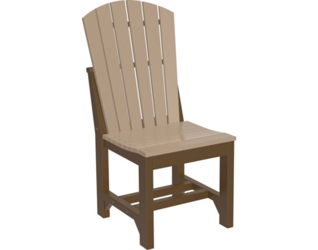Amish Outdoors Island Adirondack Side Chair Weatherwood/Chestnut large image number 1