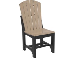 Amish Outdoors Island Adirondack Side Chair Weatherwood/BLK