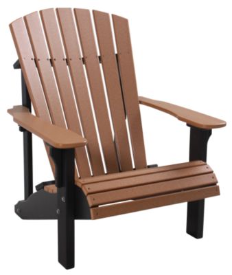 Amish Outdoors Deluxe Cedar Black Adirondack Chair Homemakers   KRWD652495 A