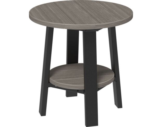 Amish Outdoors Deluxe 22-Inch Coastal Gray/Black Side Table large image number 1