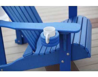 Amish Outdoors Adirondack Cherry Stationary Cup Holder