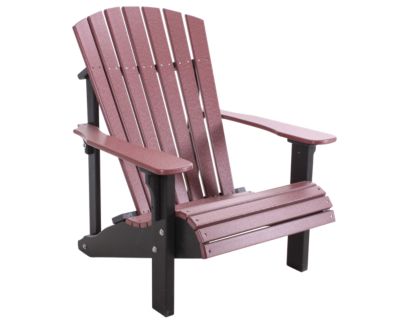 Amish Outdoors Deluxe Cherry/Black Adirondack Chair