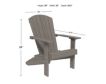 Amish Outdoors Lakeside Coastal Gray Adirondack Chair small image number 2