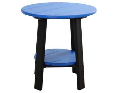 Amish Outdoors Deluxe 22-Inch Blue/Black Side Table