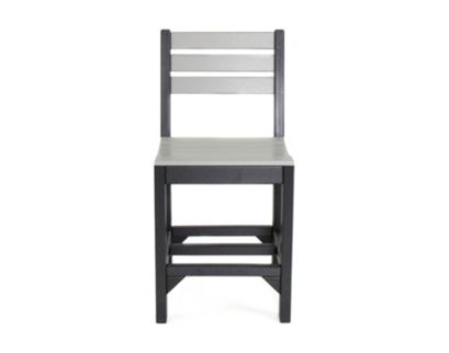 Amish Outdoors Island Gray/Black Counter Stool