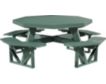 Amish Outdoors Green Octangonal Picnic Table small image number 1