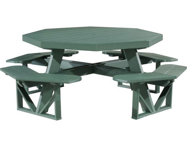 Amish Outdoors Poly Picnic Table Green Octangonal Picnic Table large image number 1