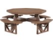 Amish Outdoors Poly Picnic Table Chestnut Octangonal Picnic Table small image number 1