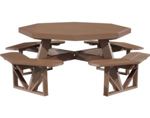 Amish Outdoors Chestnut Octangonal Picnic Table