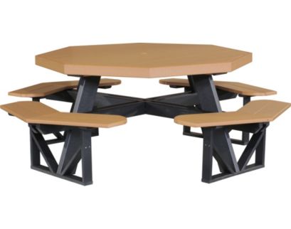 Amish Outdoors Two-Tone Octangonal Picnic Table