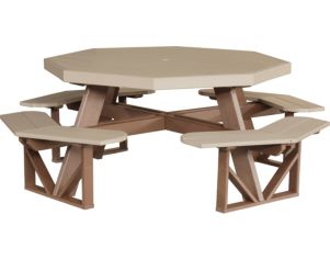 Amish Outdoors Two-Tone Octagonal Picnic Table