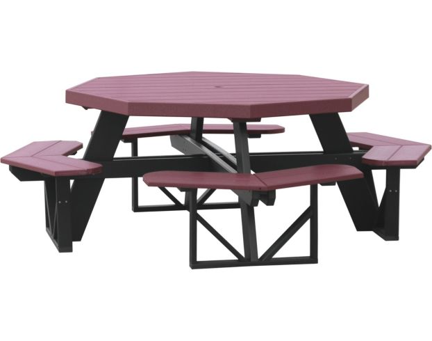 Amish Outdoors Two-Tone Octagonal Picnic Table large image number 1