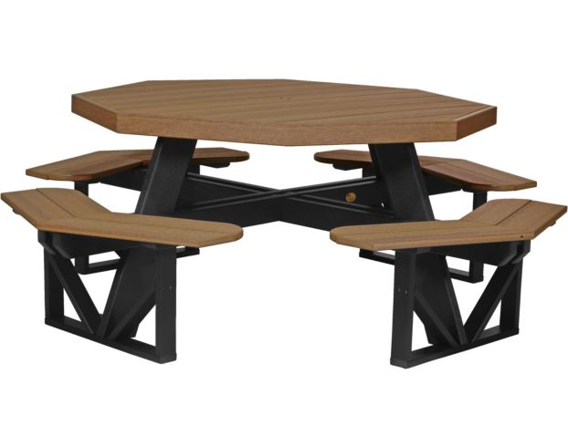 Amish Outdoors Poly Picnic Table Two-Tone Octangonal Picnic Table large image number 1