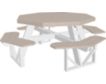 Amish Outdoors Birch Octagonal Picnic Table small image number 1
