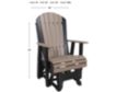Amish Outdoors Deluxe Adirondack Outdoor Glider small image number 2