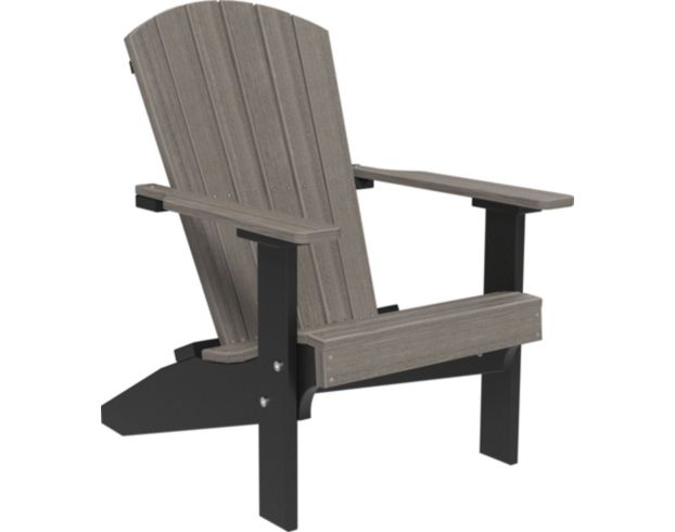 Amish Outdoors Lakeside Coastal Gray/Black Adirondack Chair large image number 1