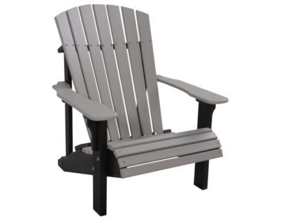 Amish Outdoors Deluxe Gray/Black Adirondack Chair