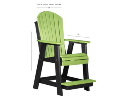 Amish Outdoors Lime/Black Balcony Adirondack Chair