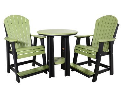 Amish Outdoors 2 Balcony Adirondack Chairs & Table