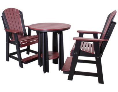 Amish Outdoors 2 Balcony Adirondack Chairs & Table