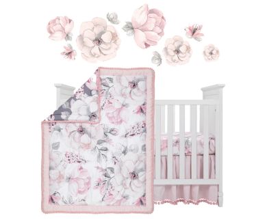 Lambs & Ivy Botanical Baby 4-Piece Crib Set