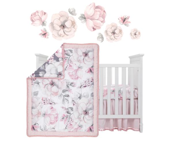 Lambs & Ivy Botanical Baby 4-Piece Crib Set large image number 1